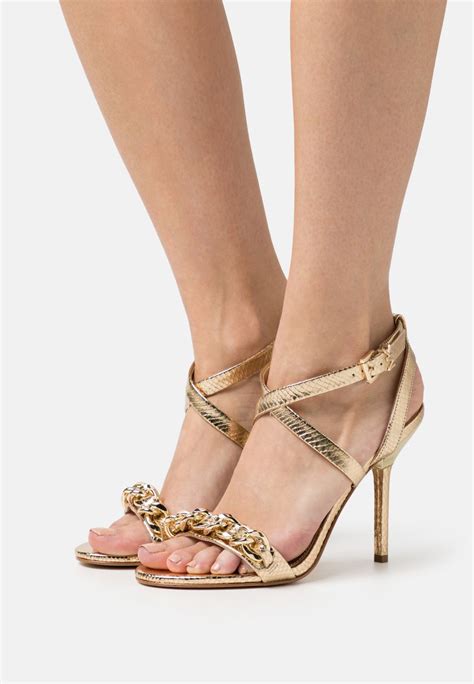 michael michael kors footwear sandals gold|michael kors heeled sandals sale.